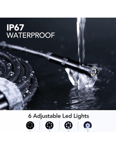 Endoscopio DEPSTECH DS300 5.5mm 1080P Pantalla 4.3"