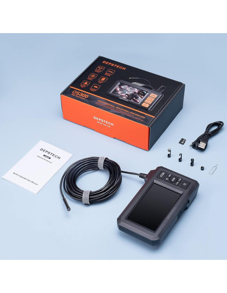 Endoscopio DEPSTECH DS300 5.5mm 1080P Pantalla 4.3"
