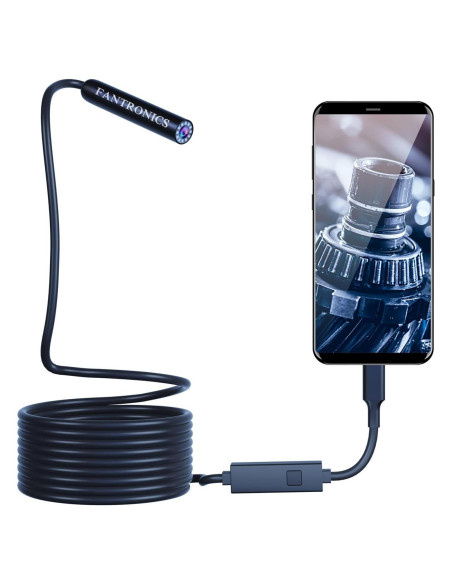 Cámara de Inspección Borescope Fantronics 8mm IP67 5m LED Cámara de Inspección Borescope Fantronics 8mm IP67 5m LED