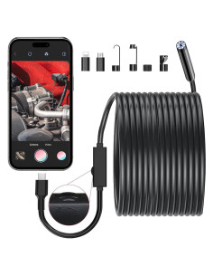 Cámara Endoscópica JSE 5m HD con Luz LED Ajustable