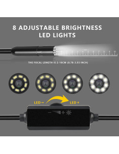 Cámara Endoscópica Twxfzl HD 1920P 5m IP67 para iOS/Android 2