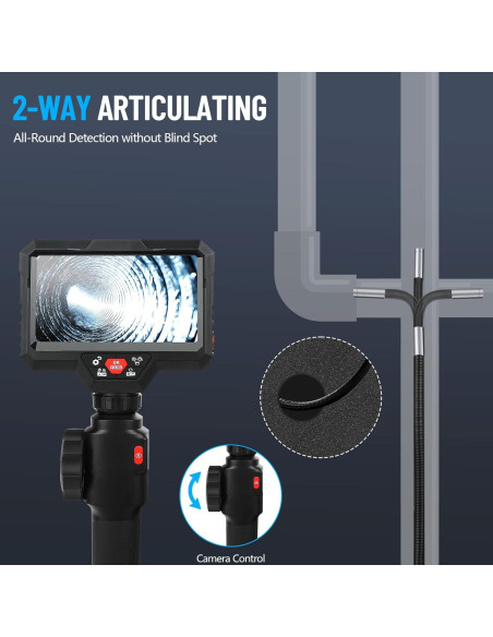 Cámara Borescopio Articulada Faazy 5" 1080P IP67 1.0m Cámara Borescopio Articulada Faazy 5" 1080P IP67 1.0m