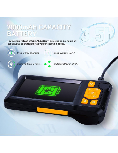 Cámara Endoscópica HD KOOPOOL 1080P IP67 5m con LED