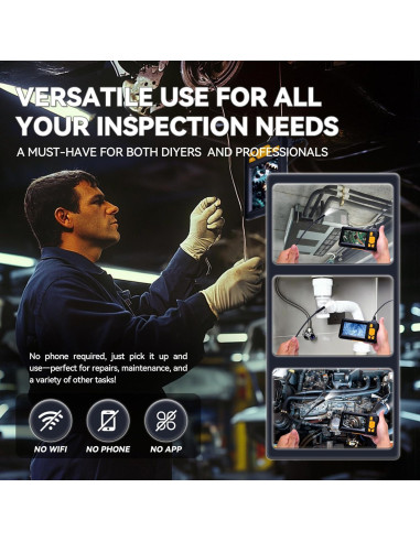 Cámara Endoscópica HD KOOPOOL 1080P IP67 5m con LED