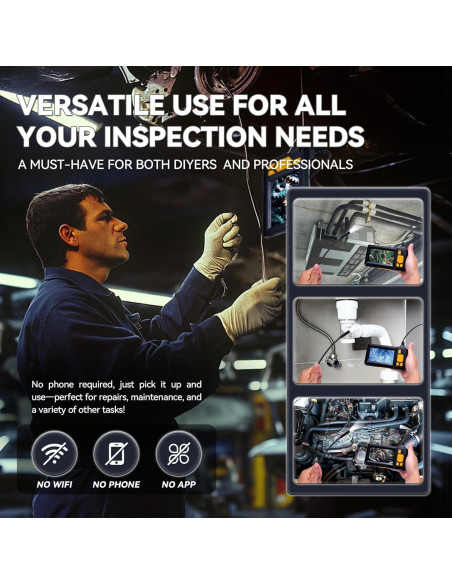 Cámara Endoscópica HD KOOPOOL 1080P IP67 5m con LED