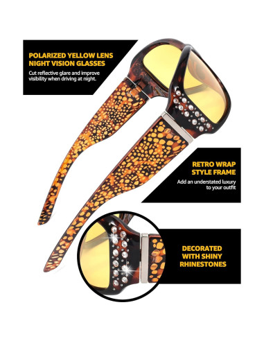 Gafas de Sol Polarizadas LVIOE para Conducir de Noche