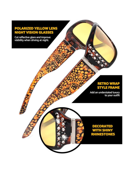 Gafas de Sol Polarizadas LVIOE para Conducir de Noche Gafas de Sol Polarizadas LVIOE para Conducir de Noche