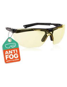 Gafas de Seguridad NoCry Amarillas Ajustables UV Antivaho