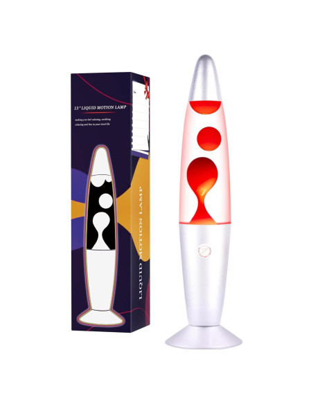 Lámpara de Magma Roja QQP 33.99 cm Decorativa para Niños