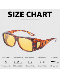 Gafas de Conducción Nocturna Myiaur Polarizadas Amarillas 2