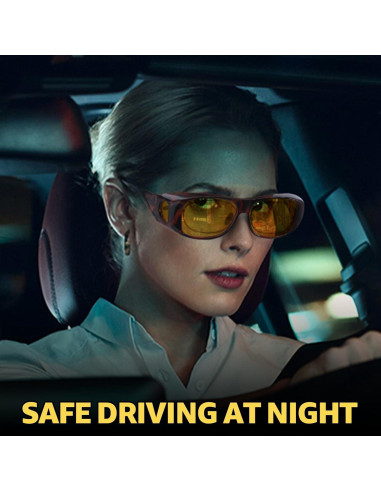 Gafas de Conducción Nocturna Myiaur Polarizadas Amarillas