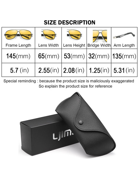 Gafas de sol fotocromáticas YIMI polarizadas UV400