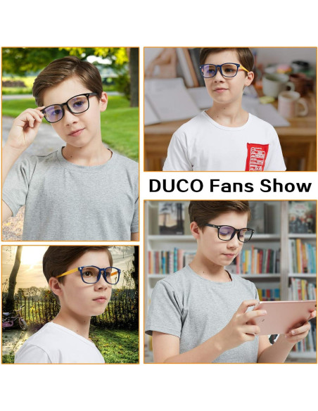 Gafas de luz azul DUCO K028 para niños 6 a 10 años
