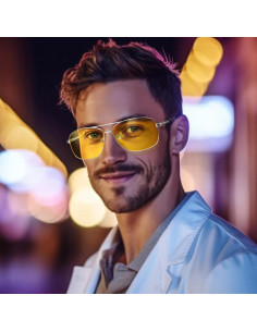 Gafas de sol polarizadas Aviador X18 plateadas UV400 2