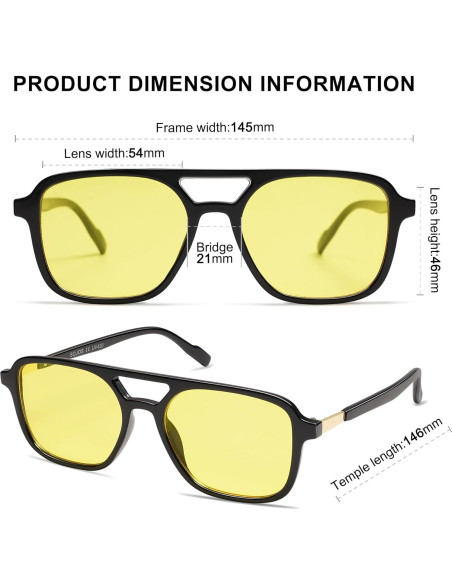 Gafas de sol retro SOJOS SJ2202 UV400 unisex