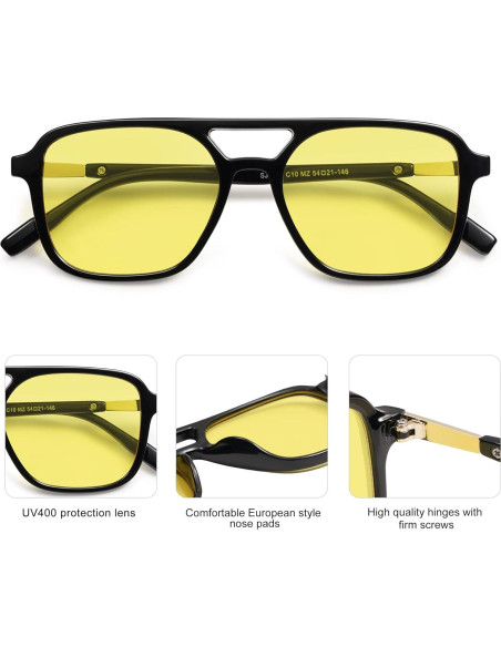 Gafas de sol retro SOJOS SJ2202 UV400 unisex