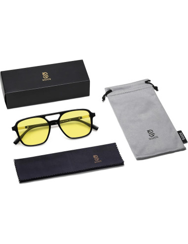 Gafas de sol retro SOJOS SJ2202 UV400 unisex