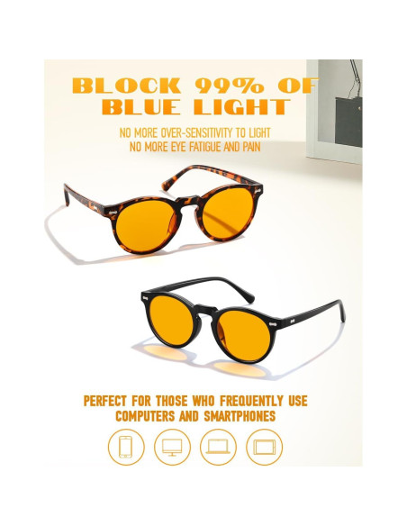 Gafas de lectura ZIHVEUC con filtro luz azul 99% UV400