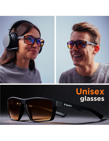Gafas de Juego Horus X Ámbar - Protección Luz Azul UV400