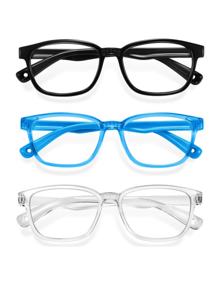 Gafas de luz azul Okany para niños 3 paquetes protección UV