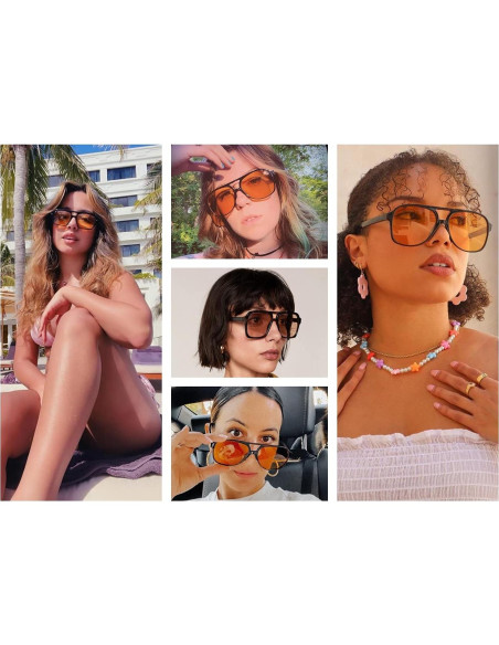 Gafas de sol polarizadas NIDOVIX retro 70s unisex 58mm