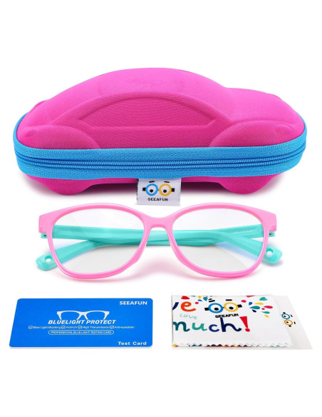 Gafas de luz azul SEEAFUN para niños 3-12 años UV400