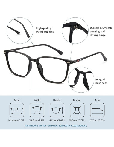 Gafas Cyxus bloqueo luz azul TR90 unisex anti-fatiga ocular