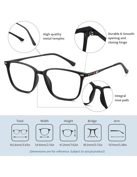 Gafas Cyxus bloqueo luz azul TR90 unisex anti-fatiga ocular