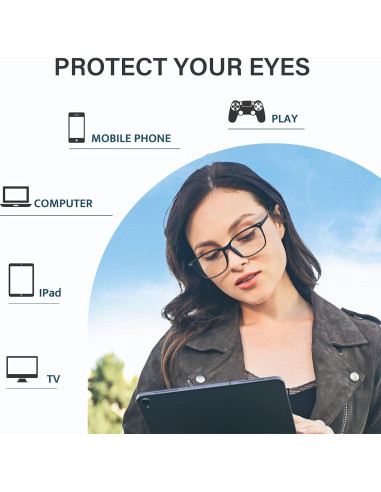 Gafas Cyxus bloqueo luz azul TR90 unisex anti-fatiga ocular