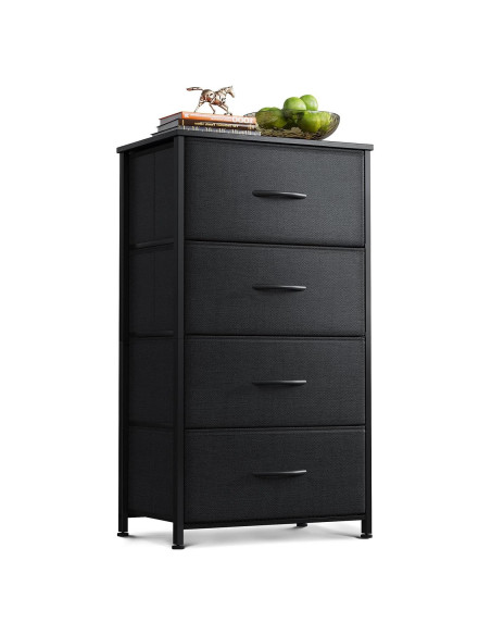 Cajonera AODK 4 Cajones Tela Estructura Acero Negra