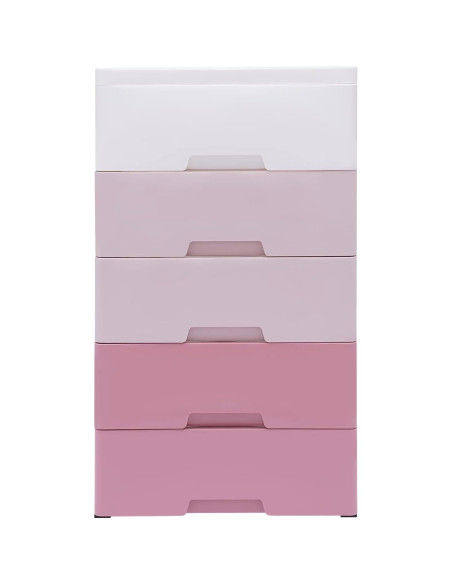 Armario de Almacenamiento SanBouSi 5 Cajones Rosa 84cm