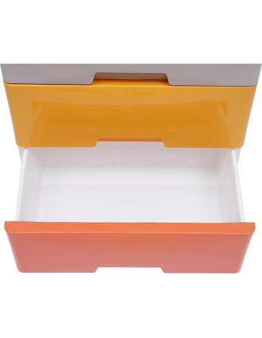 Cómoda de Plástico GMSLuu 5 Cajones Rosa Organizador