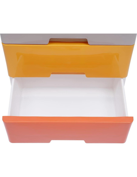 Cómoda de Plástico GMSLuu 5 Cajones Rosa Organizador