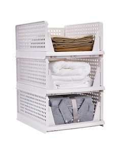 Organizador de Cajones Yazi 3 Piezas Plástico Apilable