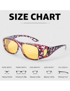 Gafas de Conducción Nocturna Myiaur Polarizadas Amarillas 2