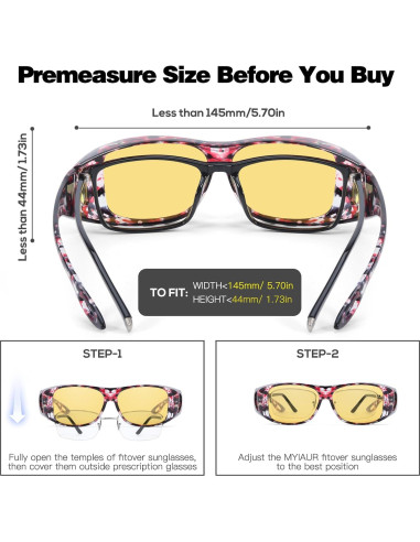 Gafas de Conducción Nocturna Myiaur Polarizadas Amarillas