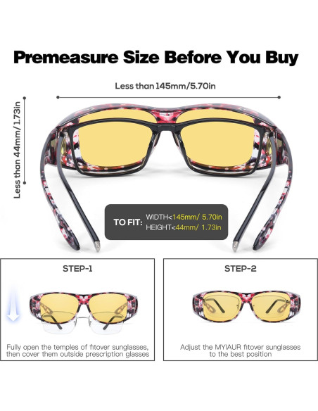Gafas de Conducción Nocturna Myiaur Polarizadas Amarillas