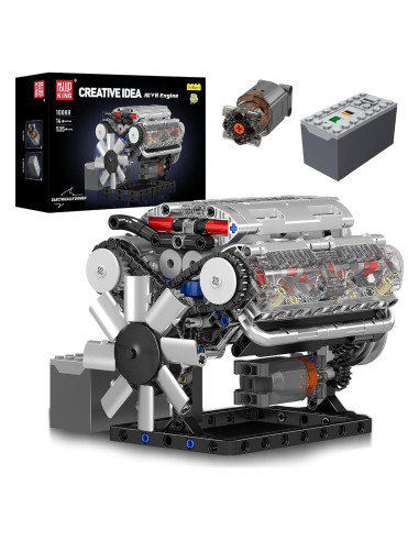Set de Construcción Mould King V8 Motor 535 Piezas