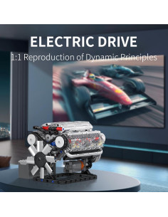 Set de Construcción Mould King V8 Motor 535 Piezas 2