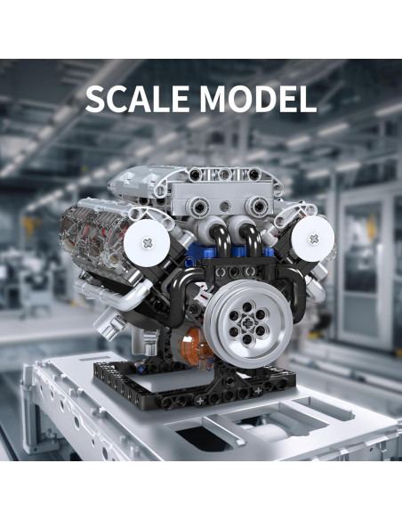 Set de Construcción Mould King V8 Motor 535 Piezas