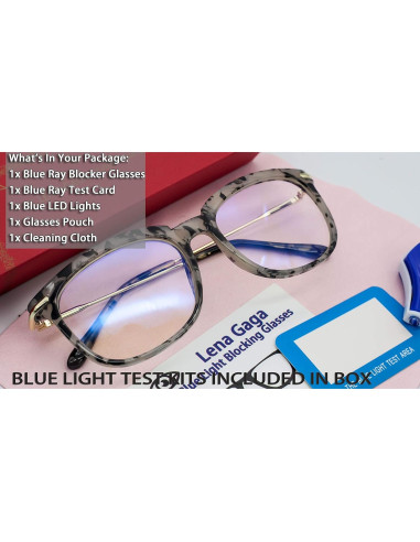 Gafas bloqueadoras de luz azul Lena Gaga para niños Marrón