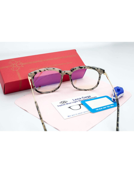 Gafas bloqueadoras de luz azul Lena Gaga para niños Marrón