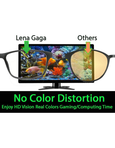 Gafas bloqueadoras de luz azul Lena Gaga para niños Marrón