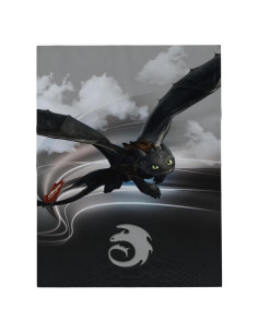 Manta Franco Cómic Toothless 116x152 cm Suave para Niños