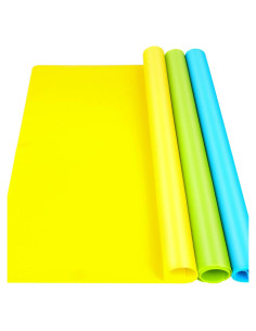 LEOBRO Tapetes de Silicona Antiadherentes 3 PCS 39.8x29.8cm