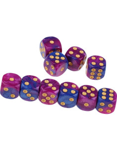 10 Dados Poliedricos D6 Acrílicos 16mm Yiotfandoll RPG 2