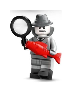 Minifigura LEGO Serie 25 - Detective de Cine Negro 2