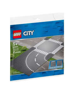 LEGO City Curva y Cruce 60237 Set de Construcción 2 Piezas