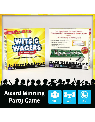 Juego de Mesa Wits & Wagers Deluxe North Star - Trivia 4+ Jugadores