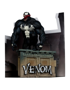Figura Coleccionable Venom McFarlane 1:6 con Escena y Cómic